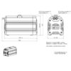 Vacuubrand ME 1C pump dimensions