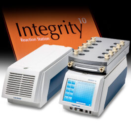 Integrity 10 reaction station from Asynt, worldwide lab specialists. 10 individually controlled and heated cells in a compact footprint.