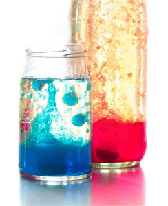 make your own lava lamp kids chemistry experiment from Asynt chemistry