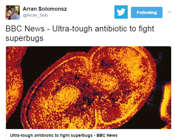 BBC antibiotics news from Asynt chemistry