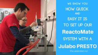 ReactoMate set up with Julabo Presto A30