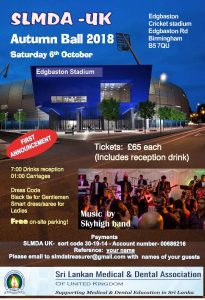 SLMDA Autumn Ball 2018 flyer