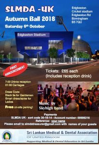 SLMDA Autumn Ball 2018 flyer