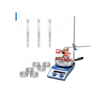 Parallel reflux package deal for round bottom flasks up to 100 mL