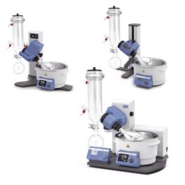 IKA rotary evaporators dry ice condensers with coated glassware
