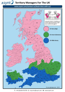 Asynt territory managers for the UK 