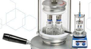 DrySyn Spiral Evaporator - evaporate even high boiling solvents without bumping. From Asynt laboratory equipment UK