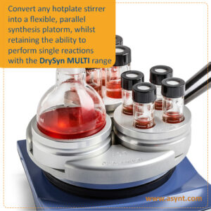 DrySyn MULTI for parallel reactions on one laboratory hotplate from Asynt UK