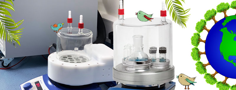 Asynt FroSyn and DrySyn SnowStorm Reactor offer cooling in an inert atmosphere for better temperature control and reproducibility. Less costly on energy too!