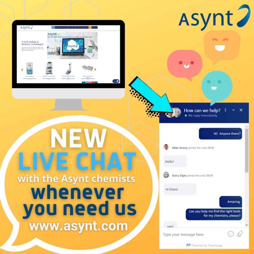 Live Chat with the Asynt chemists online now