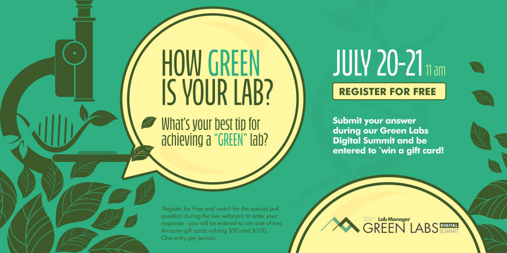 Share your best Green Labs tip during the online event to enter their giveaway
