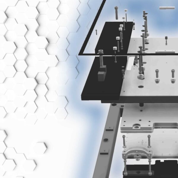 CAD drawing & design for staged bespoke laboratory apparatus to suit your requirements from Asynt