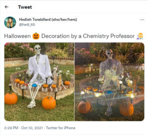 scientific halloween decor