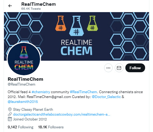 RealTimeChem Twitter Feed