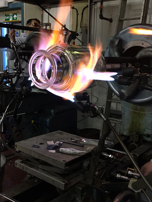 Scientific glassblowing - manufacture of bespoke reactor vessel by Asynt - worldwide lab experts