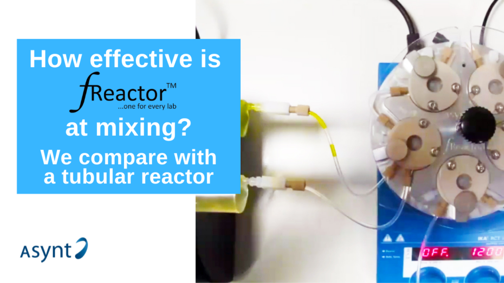 Demonstration of mixing with modular Flow Chemistry platform, fReactor