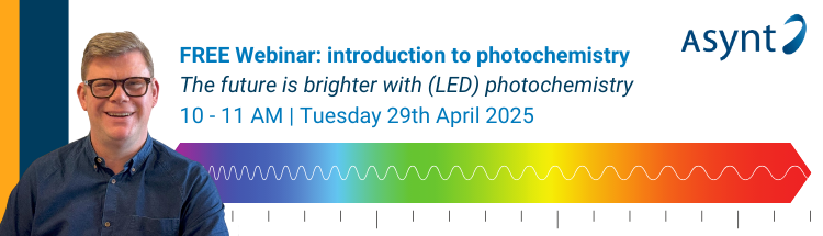 The future's brighter with (LED) photochemistry - free webinar from Asynt