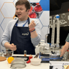 Edible demo from Dr Josh Smalley with Asynt at booth H102 at CHEMUK 2025 from 21st to 22nd May