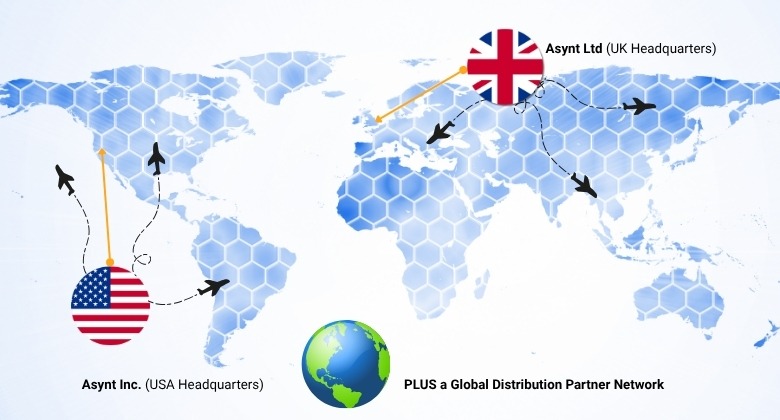 Asynt have headquarters in the UK and the USA, plus a global network of esteemed distribution partners - ensuring you get your lab equipment quickly and easily, no matter where you are