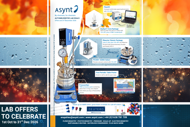 Asynt Lab Equipment special offers October to December 2026