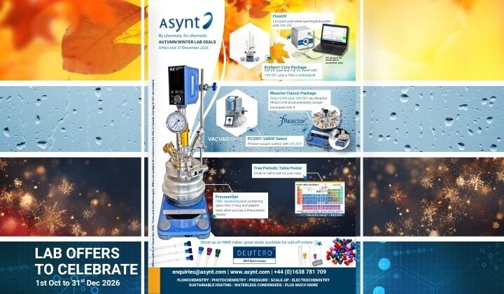 Asynt Lab Equipment special offers October to December 2026